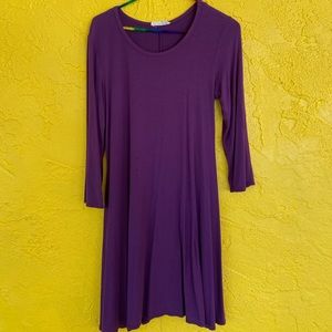 Purple flowy dress